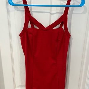 Charlotte Russe mine red dress